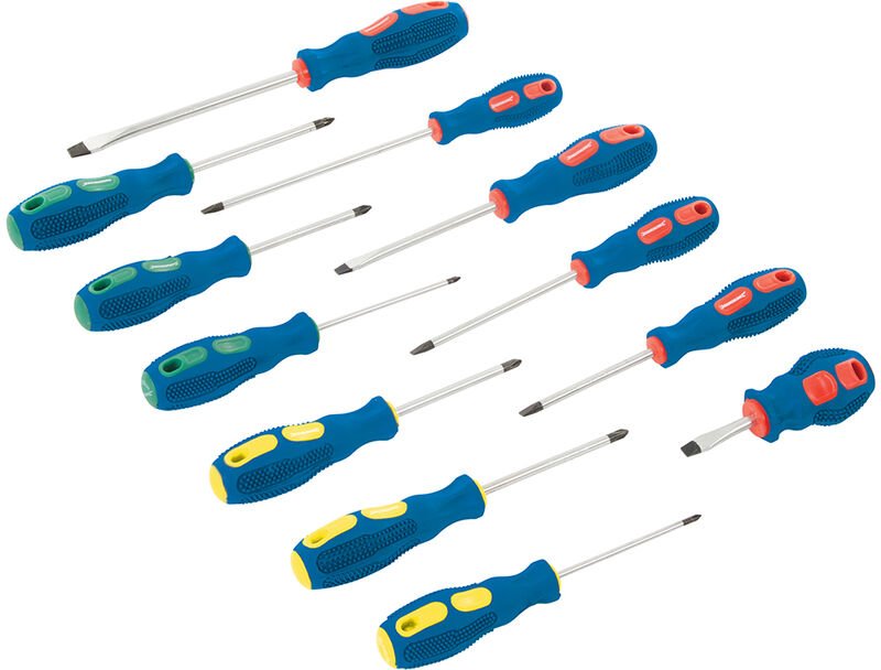 Universal Schraubendreher Satz 12-tlg. Schlitz PH PZ