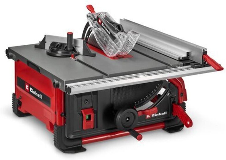 Einhell Tischkreissäge TE-TS 10 T (2000 W, 89 mm Schnitthöhe, Ø 254 mm Sägeblatt, Tischverbreiterung, Winkelanschlag, Pa...