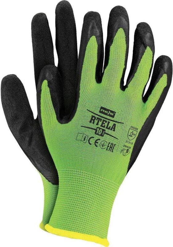 Arbeitshandschuhe mit Latex-Beschichtung in Grün Gr. 11