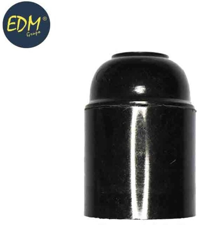 Verstärkte Bakelit-EDM-Lampenfassung E27 Schwarz 22285 (eingeschweißt)