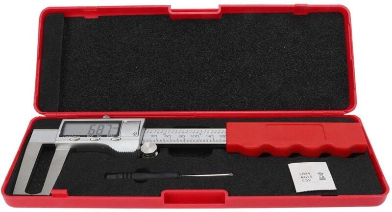 FOREHILL Bremsscheiben-Mikrometer, metrisch/Zoll, LCD-Anzeige, 0–150 mm, hochpräzises Universal-Messwerkzeug