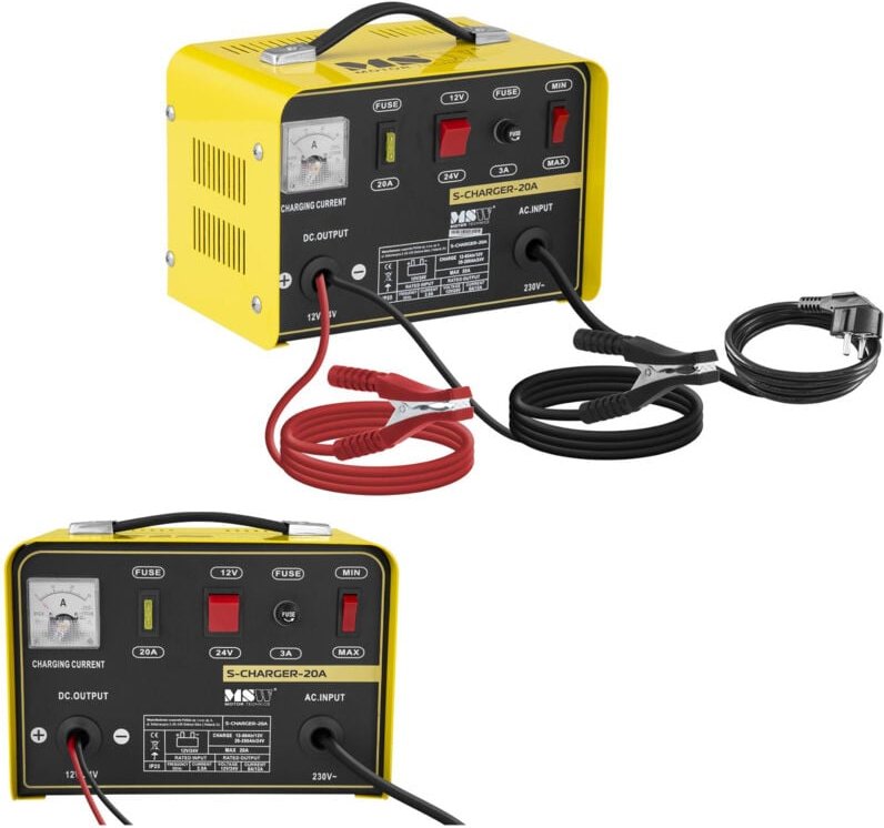 MSW - Autobatterie Ladegerät Kfz Pkw Ladegerät Batterie 12 24 v 8 12 a Auto