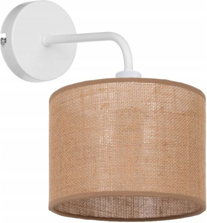 Metall Led Wandleuchte Lampe Jute Lampenschirm