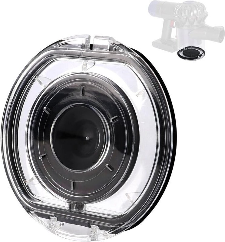 Ersatzdeckel für den Staubbehälter von Dyson V6 DC58 DC59 DC61 DC62 DC72 DC74 SV03 SV07 SV09 mit Dichtungsring