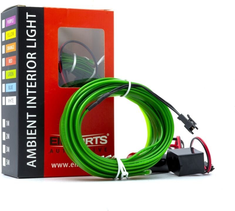 LED Autolicht Umgebungslicht 12V Grün 5 Meter