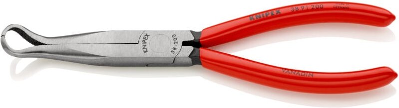 KNIPEX 38 91 200 Mechanikerzange mit Kunststoff überzogen schwarz atramentiert 200 mm