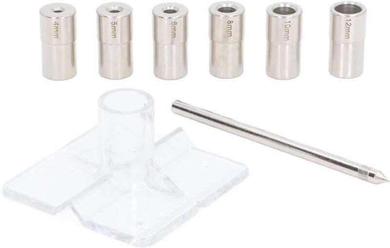Ulisem8-teiliges selbstzentrierendes Dübellehren-Set, 6 Größen, Innendurchmesser, Bohrführungs-Lokalisierer-Set aus legi...