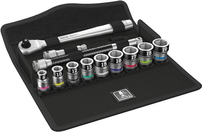 Set mit Zyklop-Steckschlüsseleinsätz mit Haltefunktion 3/8" WERA 8100 SB HF 1 (13 teilig)