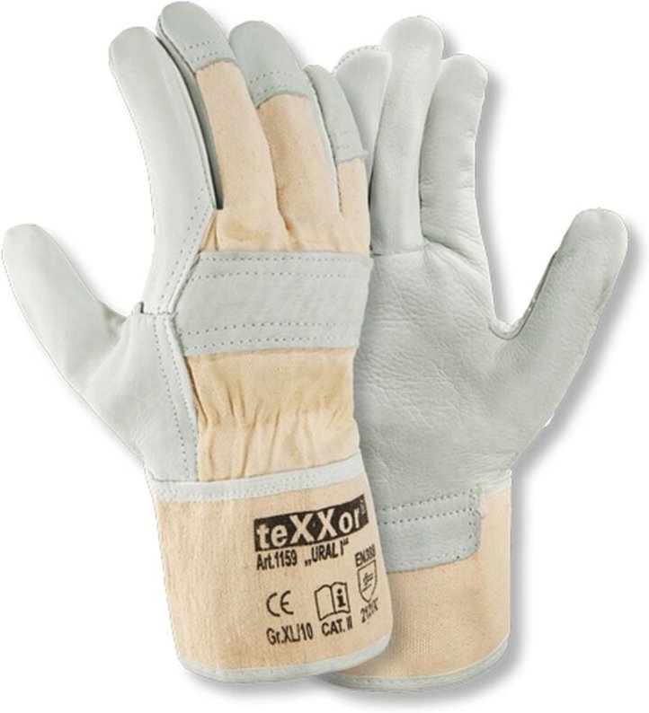 TeXXor ural i, Rindvolllederhandschuhe, Kat. 2, gefüttert 11599 Gr.9