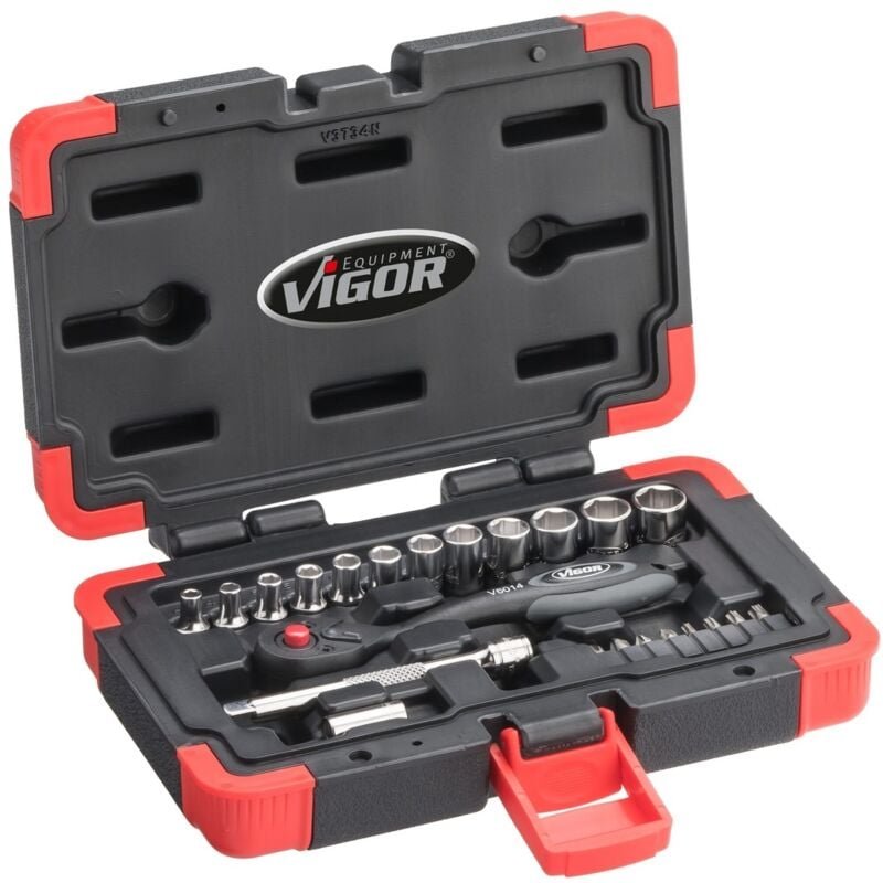 Thumbnail - Steckschlüssel Satz ∙ V3734N ∙ 1/4 Zoll (6,3 mm) Vierkant hohl ∙ Außen Sechskant Profil, Innen Sechskant Profil, Innen t...