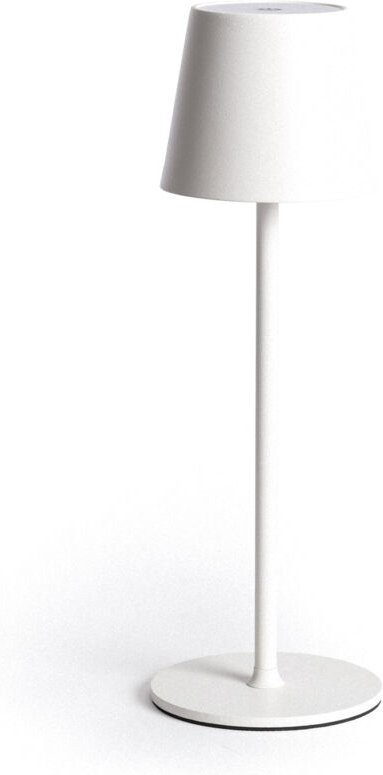 Ledkia - LED-Tischlampe 3W Tragbar aus Metall mit wiederaufladbarem usb Akku Anisa Weiß