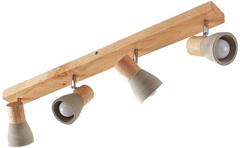 Lindby - Beton Strahler 'Filiz' aus Beton, Stein für Schlafzimmer von