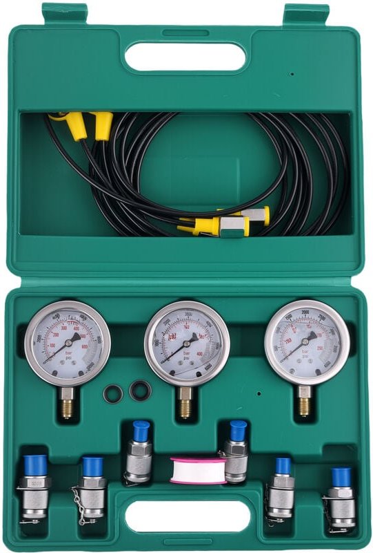 Hydraulik Manometer Tester 600 bar Druckprüfer Werkzeug Hydraulik