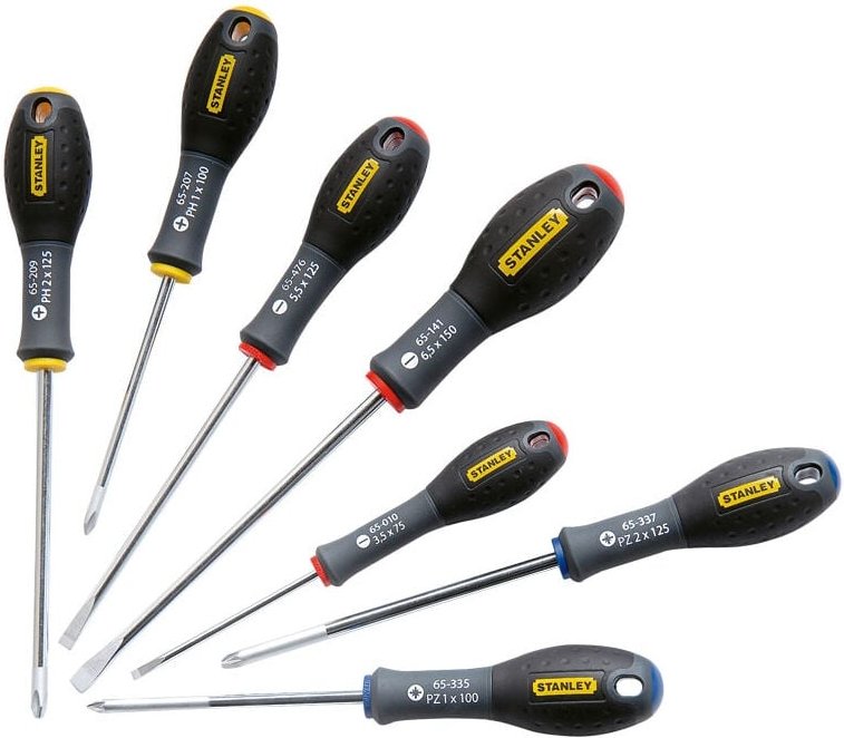 Stanley - Elektriker-Schraubendreher-Satz (7 Stück) - 0-65-438