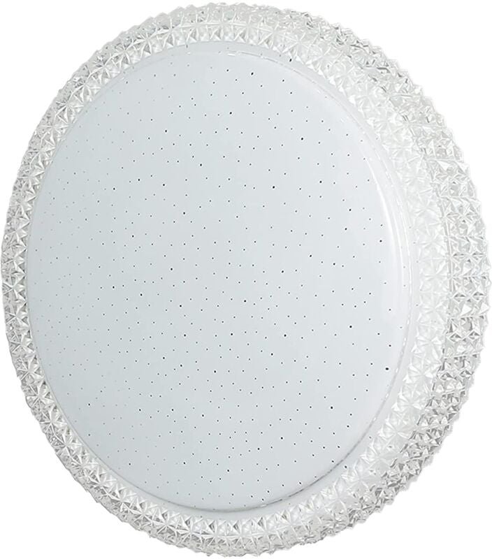 Led Deckenleuchte Dimmbar Deckenlampe mit Fernbedienung - 18W Schlafzimmerlampe mit Fernbedienung Ø30cm Kristall Modern ...