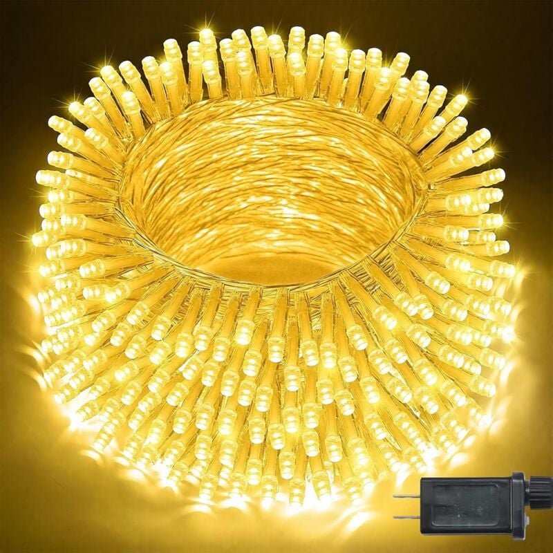 LED-Weihnachtslichterkette Lichterkette Warmweiß,mit Fernbedienung, 8 Modi, Party-Dekoration für Weihnachten, Hochzeit,3...