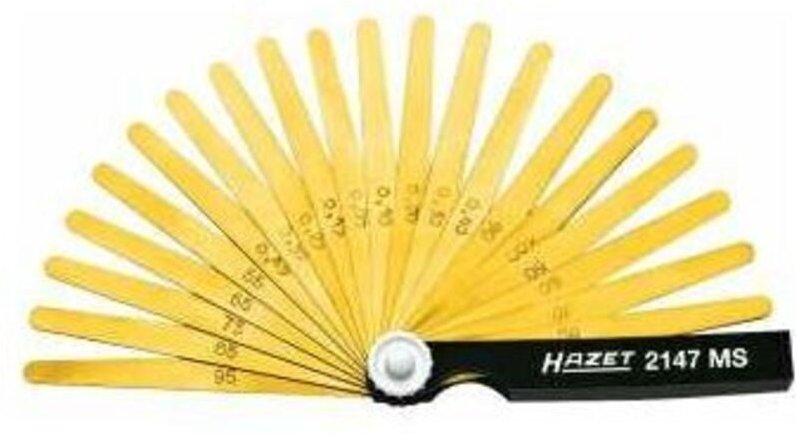 2147MS Fühlerlehre 0.05 - 1 mm Anzahl Blätter: 20 - Hazet