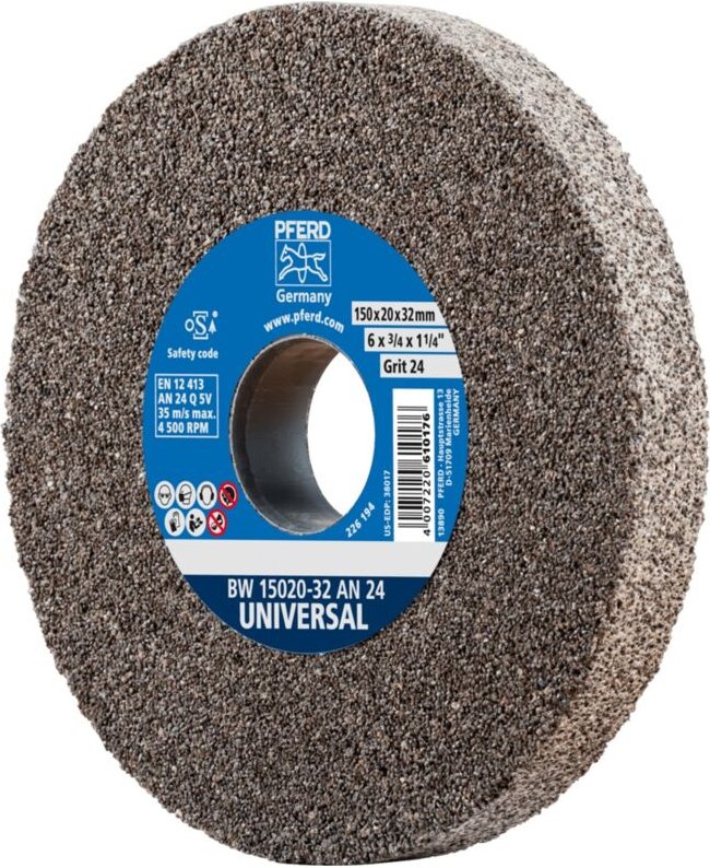 Pferd - Schleifbockscheibe ø 150x20mm Bohrung-Ø 32 mm A24 für universelle Schleifaufgaben