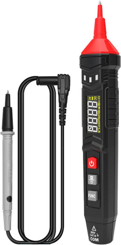 Multimetro digitale HABOTEST HT121, display LCD True RMS, 4000 conteggi, tester per tensione, resistenza, capacità e fre...