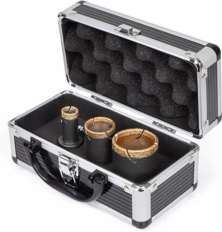 Box 3 Diamantbohrkronen Fur Trocken Und Nassbohrung 27/35/50mm Montolit Fss-Kit