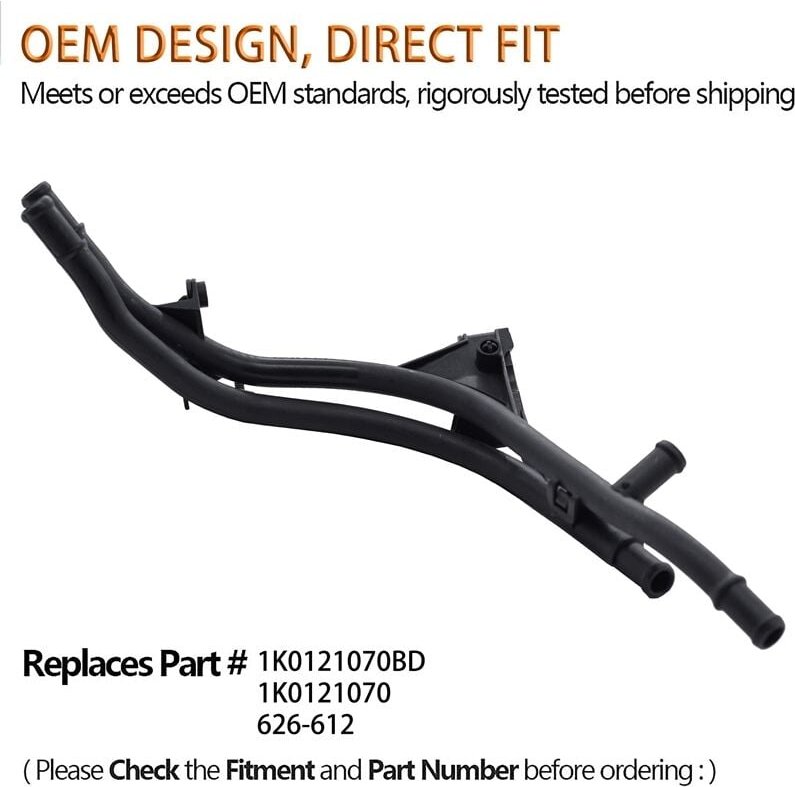 Auto Kühlwasser Rohr Off Schlauch Von Kühlmittel Tank Für-VW Beetle CC Tiguan Jetta Eos Passat 1K0 121 070 BD 1K0121070B...