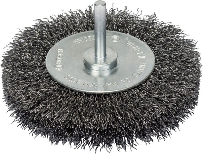 Bosch - Scheibenbürste für Bohrmaschinen, gewellter Draht, 100 mm, 20 mm