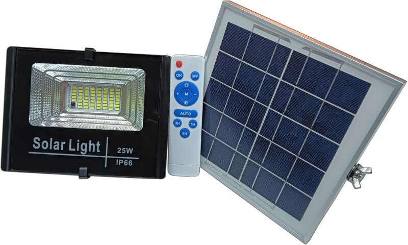 Thumbnail - Fplus - talox Strahler + LED-Solarpanel mit Fernbedienung 25W
