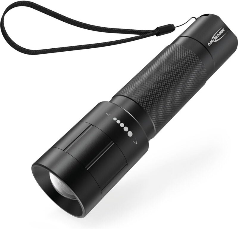 Taschenlampe M1500F, 240m Reichweite, IP54 Staub- & Spritzwasserschutz - Ansmann