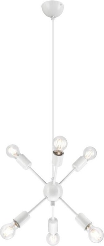 Lamkur Lighting - Lamkur Ruby Contemporary Mehrarm-Pendel-Deckenleuchte Weiß, 6x E27