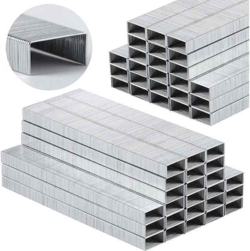 Bluedeer - Heftklammern 24/6, 1000 Stück Tackerklammern Tackernadeln Heftklammern für Bürotacker 24/6 verzinkt