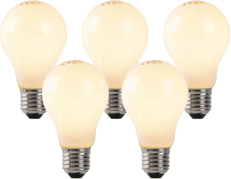 5er Set E27 led Glühlampen Opalglas 3W 250 lm 2200K