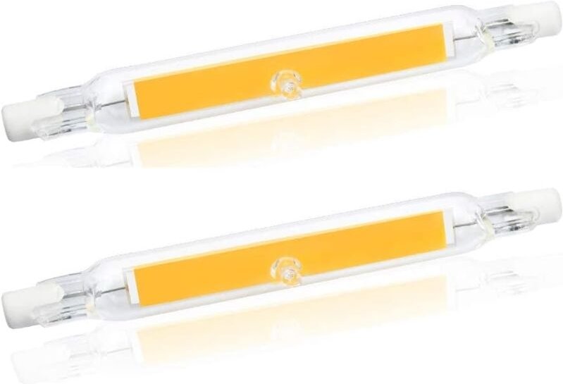 Aougo - 5 w R7S 78 mm J78 COB-Filament-LED-Glühbirne, 500 Lumen, 360 Grad, Halogenlampe entspricht 30 w, 48 w, 50 w, per...