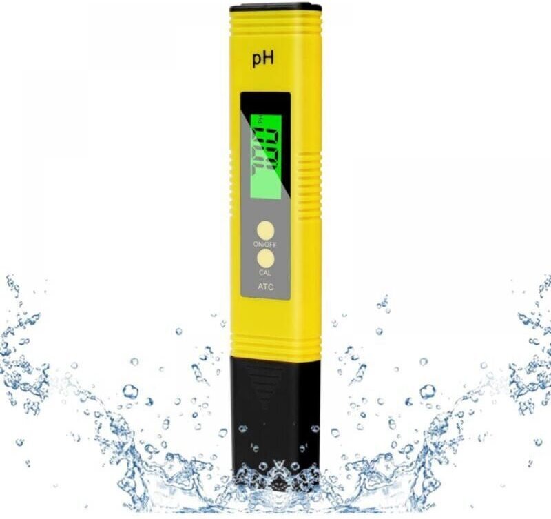 Ymyny - 4-in-1-pH-Meter, pH-Tester, pH-Tester, pH-Meter mit LCD-Anzeige, hochpräzise Auflösung 0,01 Pool-pH-Meter