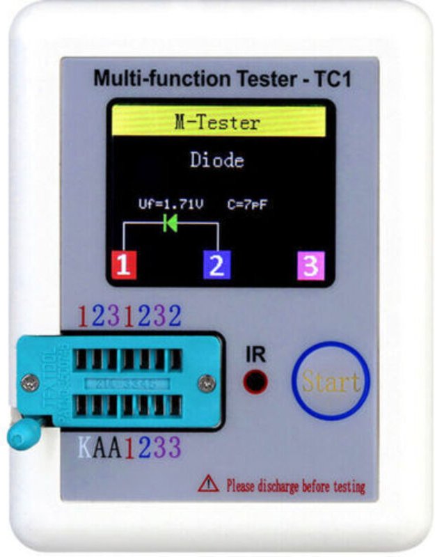 Farbdisplay-Transistortester Transistor-Batterie-Kalibrierungstester