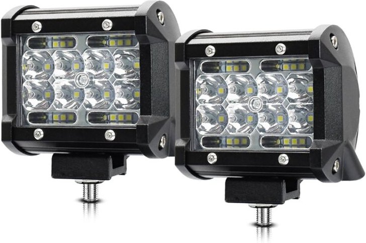 LED-Lichtleiste, LED-Lichtpods, 4 , 60 W, 6000 LED--Arbeitsscheinwerfer, Spotlichter, LED-Pods für Boot-Pickup, ATV, UTV...