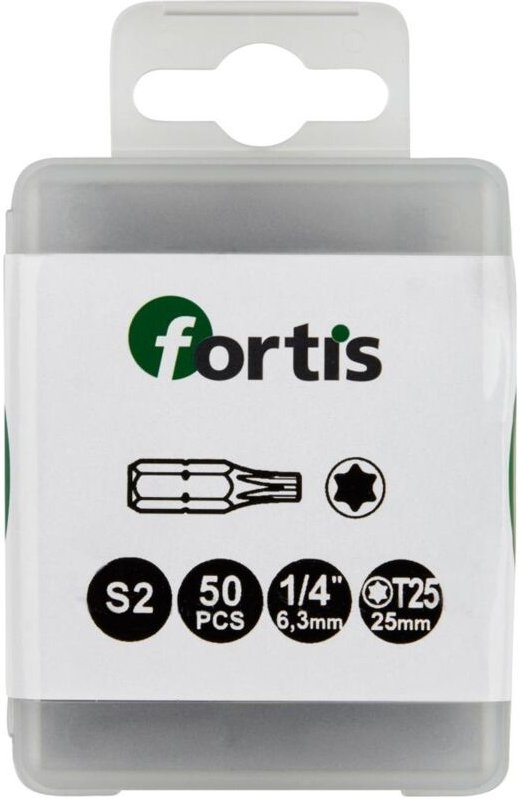 Thumbnail - FP - Fortis Bit 1/4 DIN3126 C6,3 TX25 50er Pack