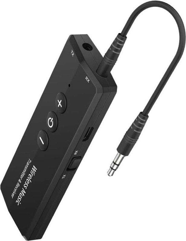 Bluetooth 5.3 Transmitter Receiver 3-in-1, Isobel Wireless 3.5mm Audio Adapter for TV PC Headphones Home Sounds System C...