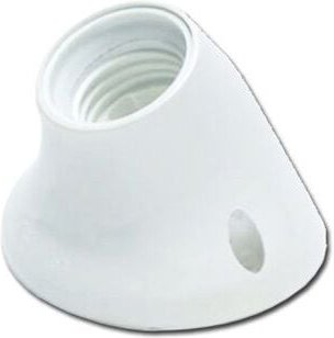 Thumbnail - Lampenfassung E-27 gebogen weiß 15009-60505