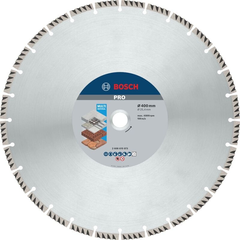 Pro Multi Material Diamanttrennscheibe, 400 x 25,4 mm - Bosch