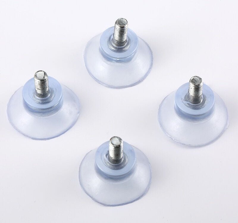 Shining House - x Saugnäpfe ø 32 mm mit 6 mm Gewinde mit transparenten Muttern