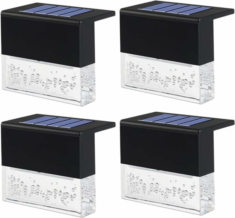 Mumu - Gartenleuchten Solarleuchten, wasserdichte solarbetriebene Wandleuchten, LED-Solardeckleuchte, Treppenboden, Gart...