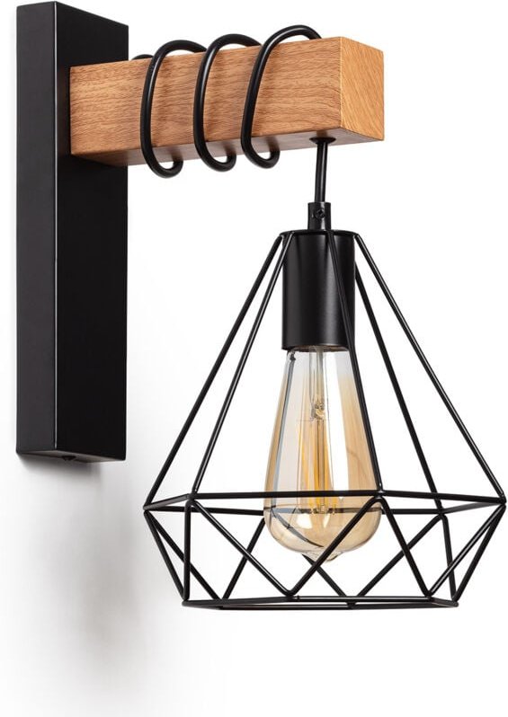 Wandleuchte Sardo Schwarz