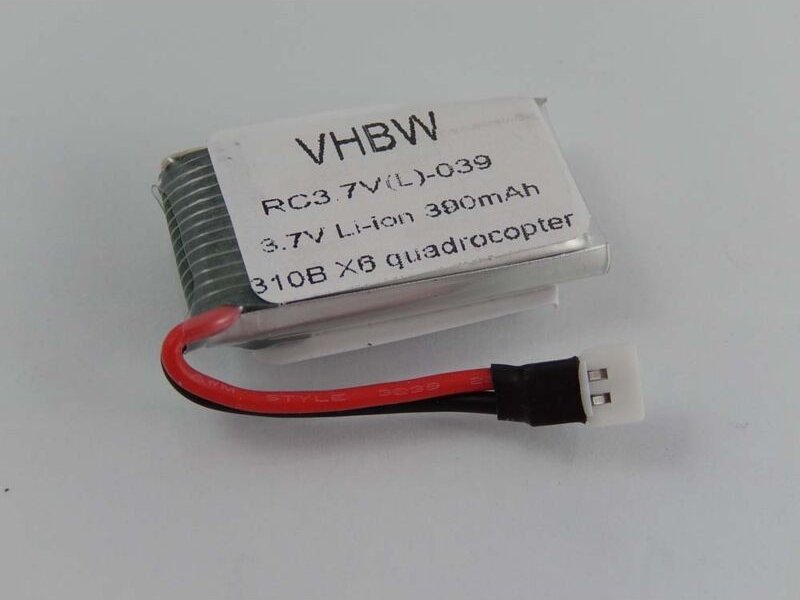 Vhbw - Akku kompatibel mit Top Selling 310B X6 Quadrocopter Drohne Multicopter Quadrocopter (390mAh, 3,7V, Li-Polymer)