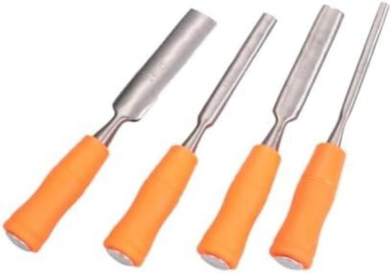 Csparkv - 4-teiliges Schnitzbankwerkzeug, Handmeißel, professionelle Meißel, Tischlerwerkzeug-Zubehör, Holzbearbeitungsm...