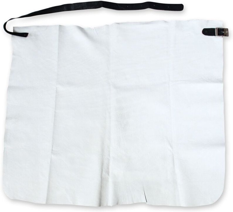 Volllederschurz, grau, 60 x 70 cm (2103) - Nitras