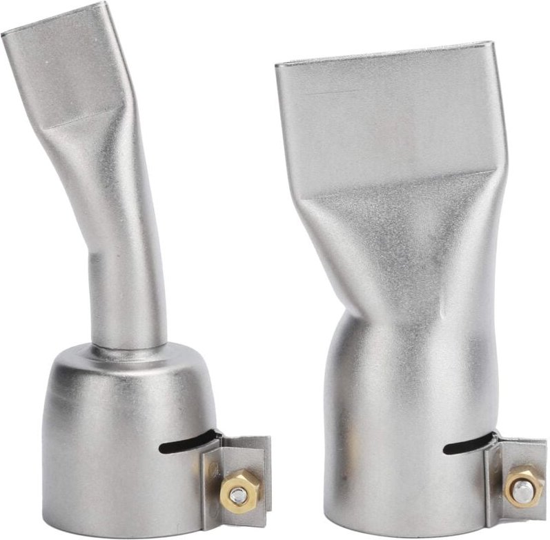 Ej.life - 2 Stück Schweißpistole Flachdüse, 20 Mm Klein + 40 Mm Große Spitze, Flachschweißdüse aus Edelstahl für Schweiß...