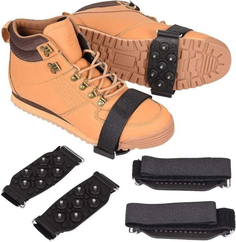 Rutschfeste Steigeisen für Schnee- und Eisschuhe, Metallriemen für Winterstiefel