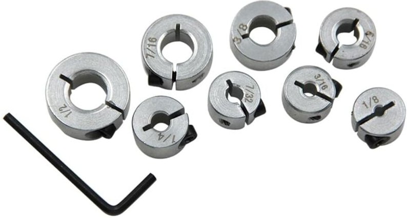 Lntyq - 8er-Set Tiefenring-Positionierungsbohrer, Bohrtiefenanschlag, mit Sechskantschlüssel, Tiefenanschlagkragen für d...