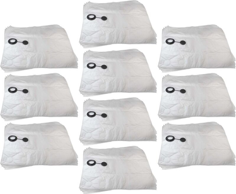 50x Staubbeutel kompatibel mit Nilfisk Alto Attix 961-01, Attix 961-01 pc, Attix 965-0H Staubsauger - 88,2cm x 62cm Weiß...
