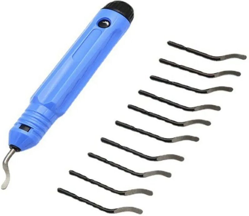 Das Entgratungswerkzeug mit 10 Ersatzklingen eignet sich für PVC, Metallharz und 3D-gedruckte Kanten. Ideal für PVC-Rohr...